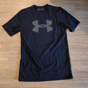 Under Armour Black Logo T-shirt Used Small